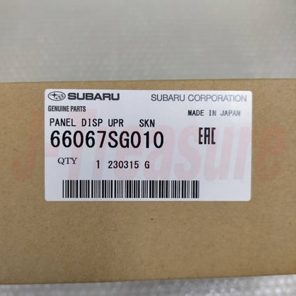 SUBARU WRX STI VA# 18-19 Genuine S207 leather Silver Stitches MFD Hood Console