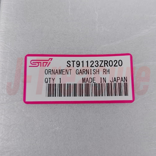 SUBARU IMPREZA WRX STI R205 S206 Genuine F/Fender Garnish Molding RH & LH Set