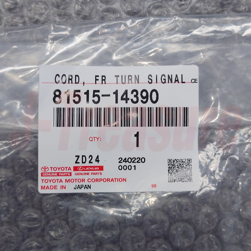 TOYOTA SUPURA JZA80 96-98 Genuine Front Turn Signal Lamp Plug & Socket Plugs Set