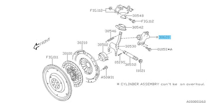 SUBARU IMPREZA WRX STI GDF Genuine Clutch Operate Cylinder Assy 30620AA151 OEM