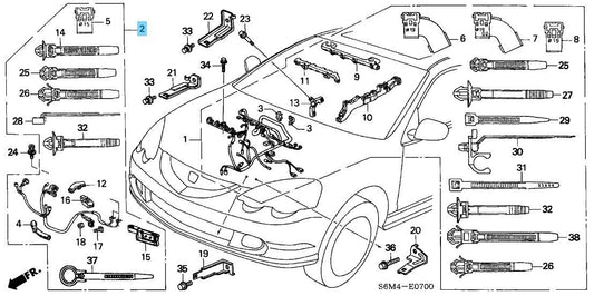 ACURA RSX DC5 02-06 Genuine Positive Starter Subwire Battery Cable 32111-PRB-A01