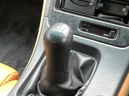 NISSAN FAIRLADY Z 300ZX Z32 1990-1996 Genuine Black Leather Shift Knob 5MT OEM