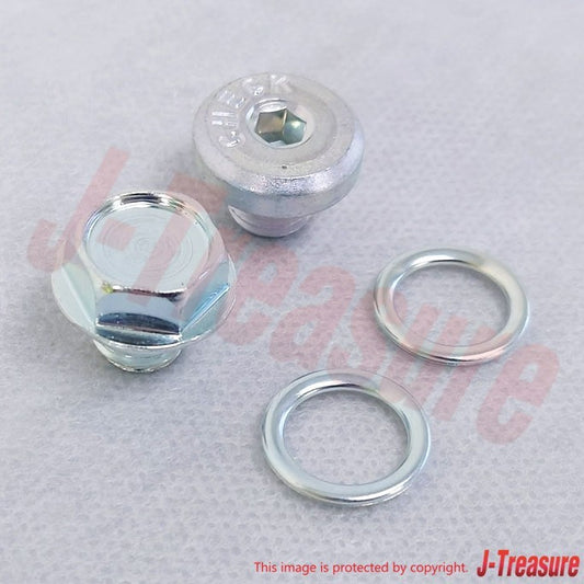 LEXUS GS300 GRS190 2006 Genuine A/T Oil Pan Drain Plug & Plug Gasket Set OEM