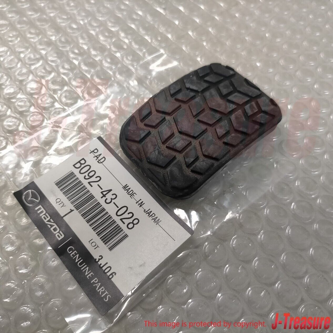 MAZDA MX-5 MIATA NA NB Genuine Brake Pedal & Clutch Pedal Pad B092-43-028 x2 Set