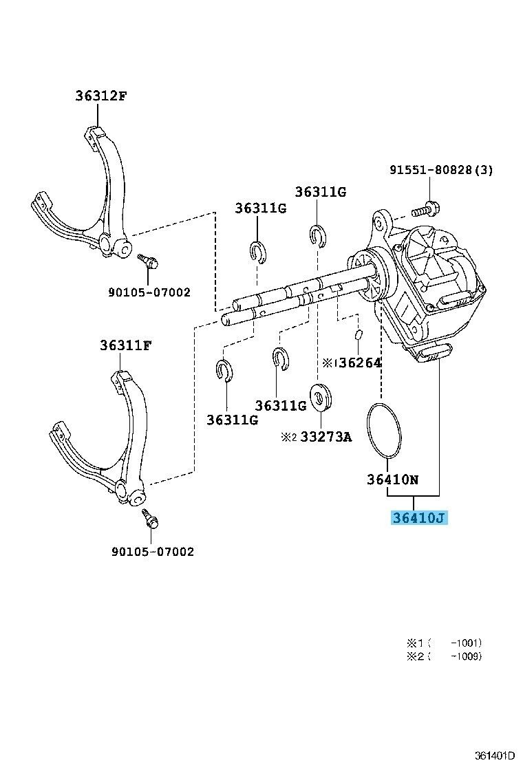 TOYOTA LEXUS URJ201 10-21 Genuine Transfer Shift Actuator 36410-60120 OEM