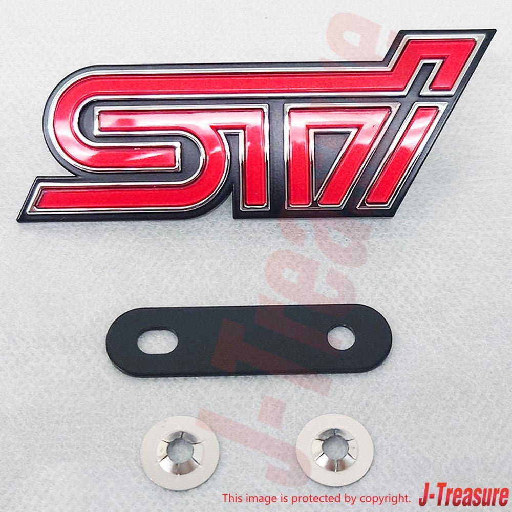 SUBARU IMPREZA WRX STI GRF 11-14 Genuine Front Grille Emblem "STI" 93013FG070