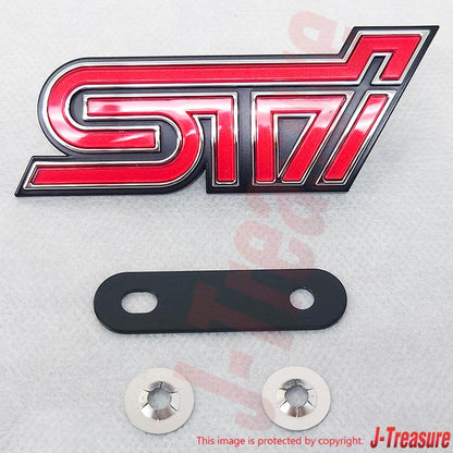 SUBARU IMPREZA WRX STI GRF 11-14 Genuine Front Grille Emblem "STI" 93013FG070