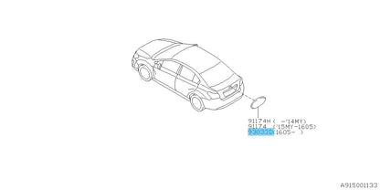 SUBARU WRX STI VA# 2015-2020 Genuine Rear 6 Stars Ornament Emblem 91174SA170 OEM