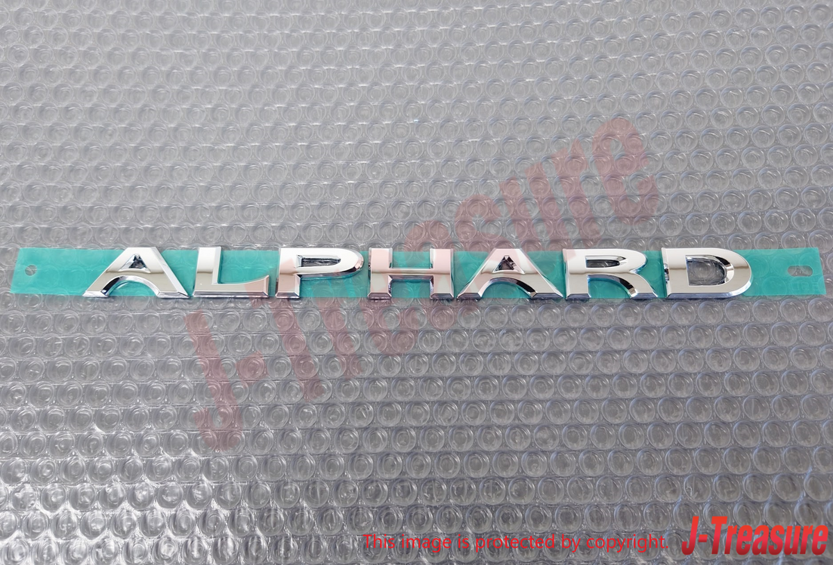 TOYOTA ALPHARD AGH30 15-23 Genuine Back Door Name Plate Emblem 75441-58070 OEM