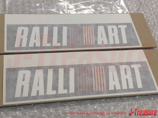 MITSUBISHI LANCER EVO6 CP9A Genuine TOMMI MAKINEN "RALLIART" Decal 2Pcs Set OEM