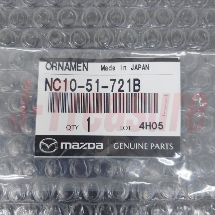 MAZDA MX-5 MIATA 99-05 Genuine Rear Emblem Black "MX-5 MIATA" NC10-51-721B OEM