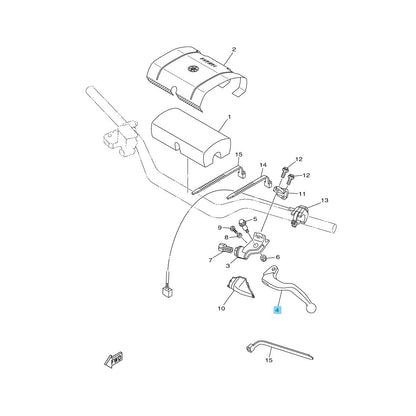YAMAHA YZ125 '21-25 YZ250F '09-25 Genuine Clutch Lever LH 17D-83912-01-00 OEM