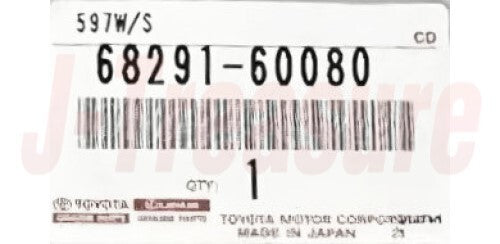 TOYOTA LAND CRUISER LJ77 Genuine Back Door Glass Weatherstrip RH 68291-60080 OEM
