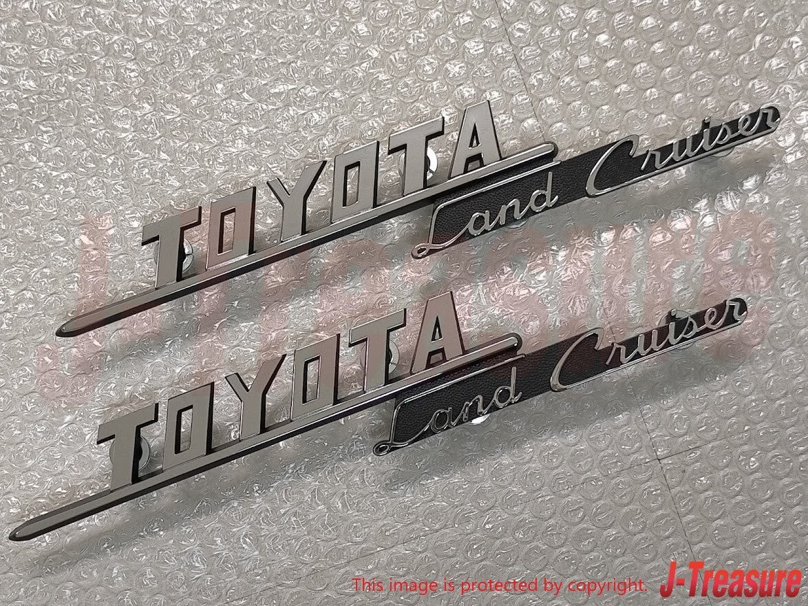 TOYOTA LAND CRUISER FJ40 Genuin Front Fender Emblem Badge 75305-60011 x2 Set OEM