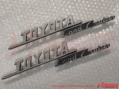 TOYOTA LAND CRUISER FJ40 Genuin Front Fender Emblem Badge 75305-60011 x2 Set OEM