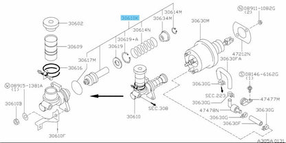 NISSAN SKYLINE GT-R R33 97-99 Genuine Clutch Master Cylinder Piston Kit OEM