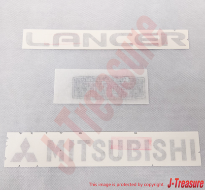 MITSUBISHI LANCER EVOLUTION EVO3 CE9A Genuine Rear Emblem Decal 3 Set OEM Parts