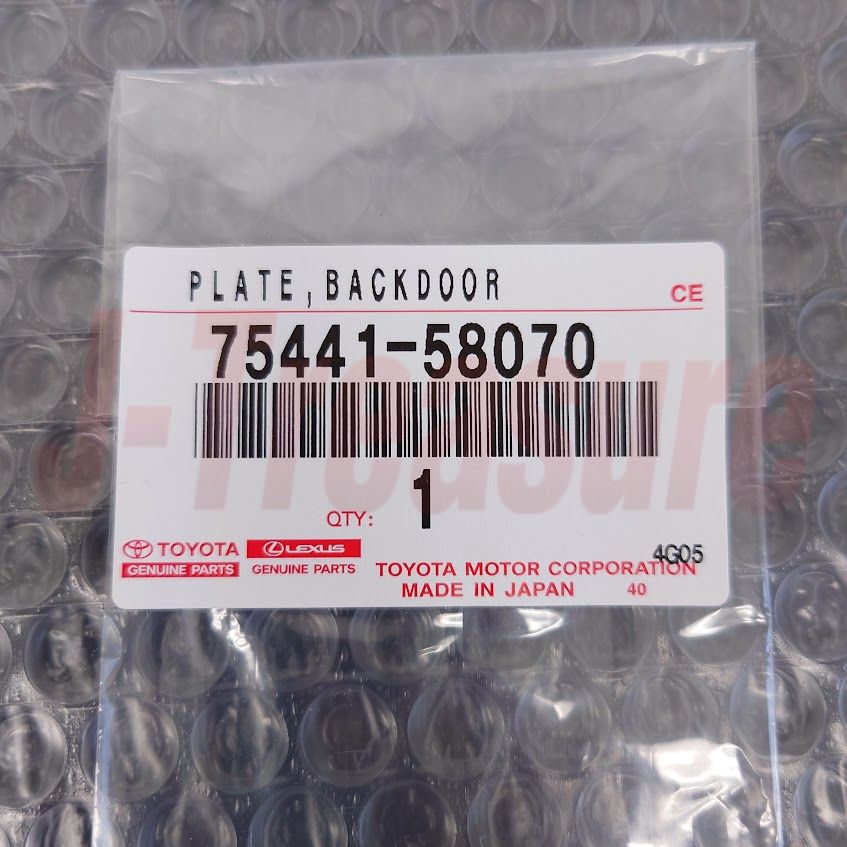 TOYOTA ALPHARD AGH30 15-23 Genuine Back Door Name Plate Emblem 75441-58070 OEM
