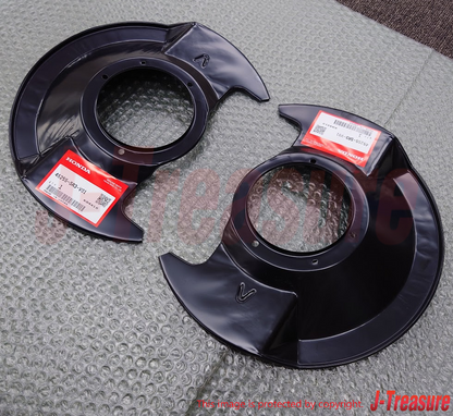 HONDA CIVIC 95-05 Genuine Front Brake Splash Guard (14") Right & Left Set OEM