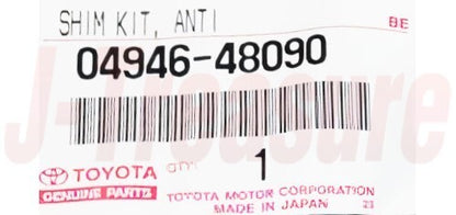 TOYOTA HIGHLANDER GSU40 08-13 Genuine Rear Disc Brake Shim Kit R & L 04946-48090