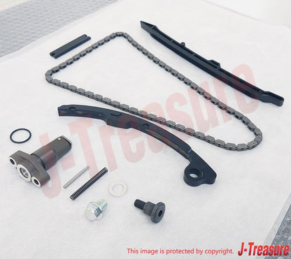 KAWASAKI KX250F 2017-2018 Genuine Tensioner & Guide & Chain & Bolt Set OEM