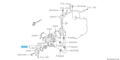 SUBARU FORESTER SG5 SG9 09-10 Genuine Thermostat And Gasket Assy 21210AA080 OEM