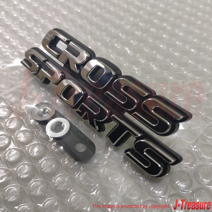 SUBARU FORESTER SG 03-08 Genuine Letter Mark Front "CROSS SPORTS" Emblem OEM