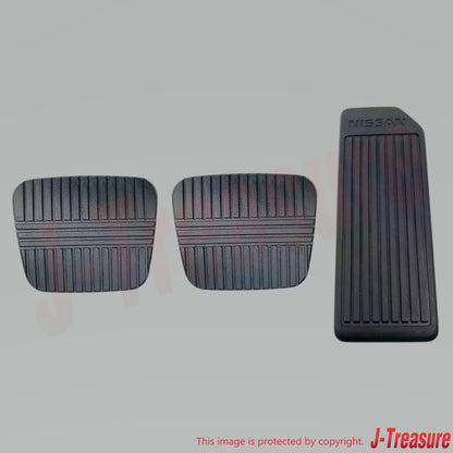 NISSAN SILVIA S13 PS13 KPS13 Genuine Accelerator & Brake & Clutch Pedal Pads Set