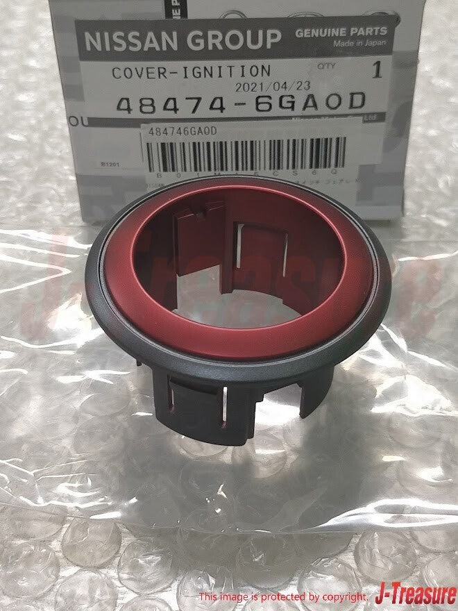 NISSAN FAIRLADY Z 370Z Z34 Genuine Ignition Switch Start Button Cover Red OEM