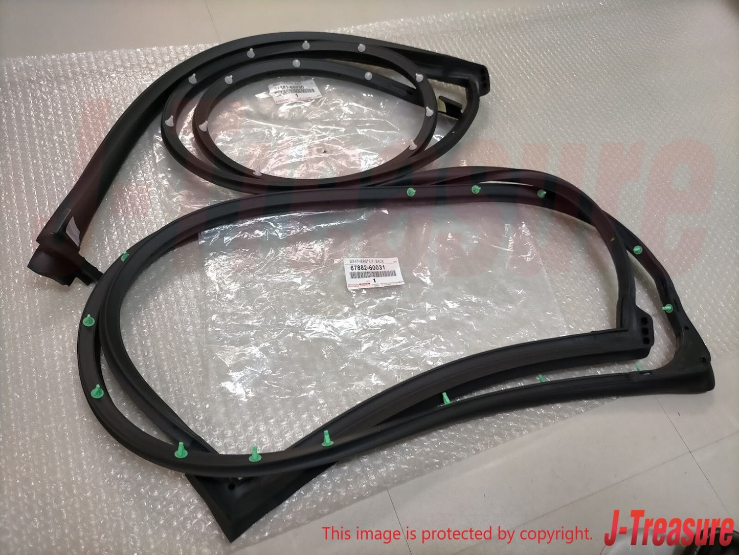 TOYOTA LAND CRUISER '90-08 Genuine Back Barn Door Weatherstrip RH & LH Set