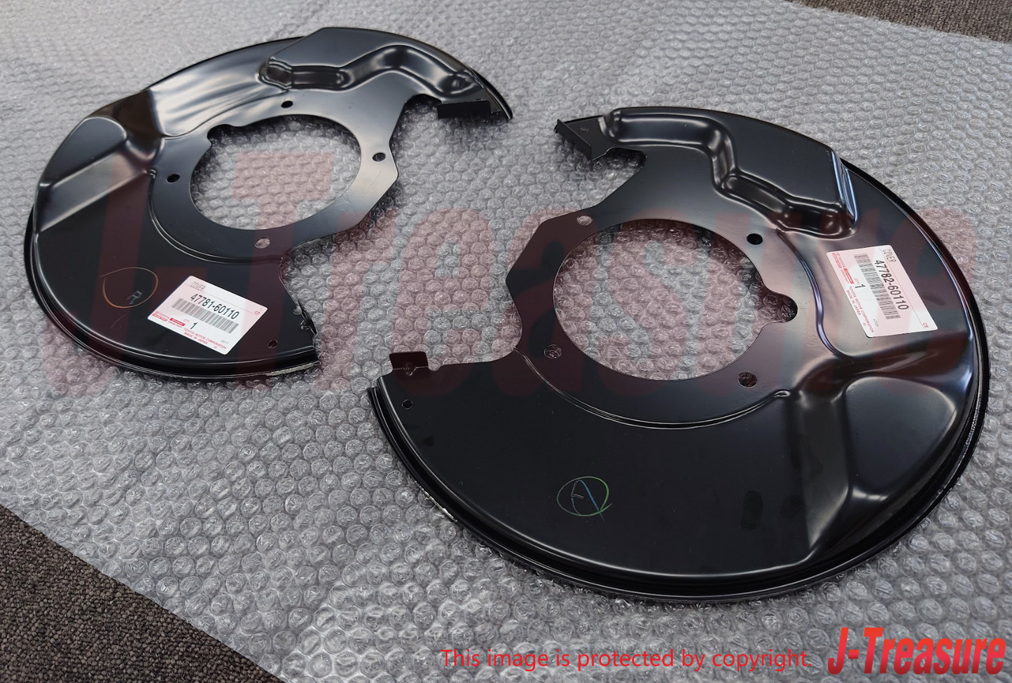 TOYOTA LAND CRUISER UZJ100 98-07 Genuine Front Disc Brake Dust Cover RH & LH Set