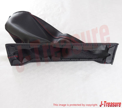 NISSAN GT-R R35 NISMO Genuine Hand Side Brake Cover Boot Red Stitch Leather OEM