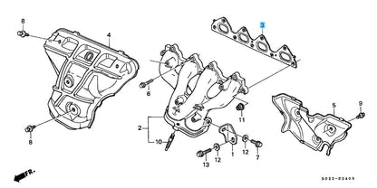 HONDA CIVIC EK4 EK9 1999-2000 Genuine Exhuast Manifold Gasket 18115-P72-003 OEM
