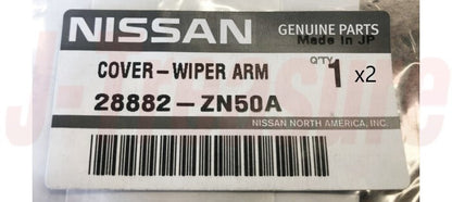 NISSAN ROGUE T32D 14-21 Genuine Front Wiper Arm Cover 28882-ZN50A x2 set OEM