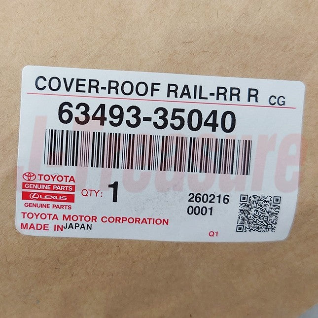 TOYOTA 4RUNNER GRN280 10-24 Genuine Rear Roof Rack Leg Cover RH & LH Set OEM