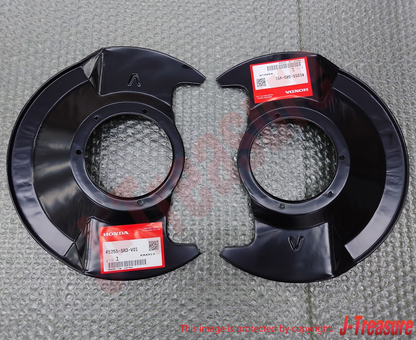 HONDA CIVIC 95-05 Genuine Front Brake Splash Guard (14") Right & Left Set OEM