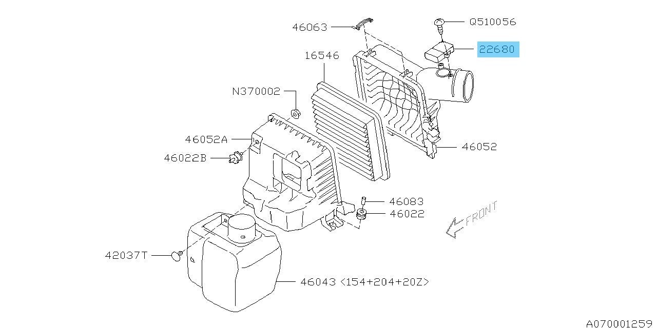 SUBARU IMPREZA GD# GE# GG# GH# Genuine Air Flow Meter Assy 22680AA360 OEM