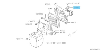 SUBARU IMPREZA GD# GE# GG# GH# Genuine Air Flow Meter Assy 22680AA360 OEM