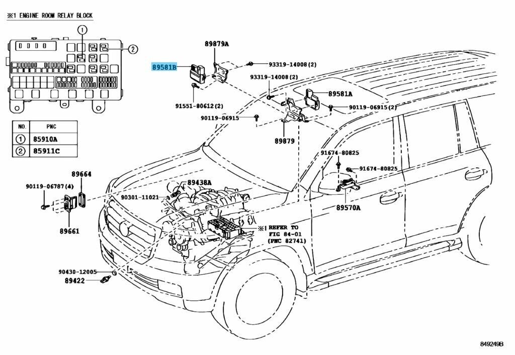 TOYOTA LAND CRUISER SEQUOIA LEXUS LX570 Genuine Air Injection Control Driver OEM