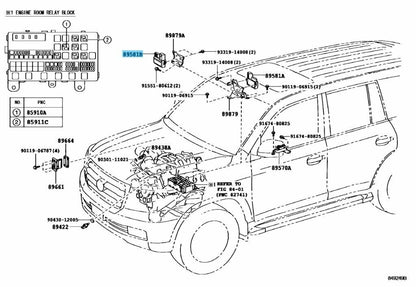 TOYOTA LAND CRUISER SEQUOIA LEXUS LX570 Genuine Air Injection Control Driver OEM