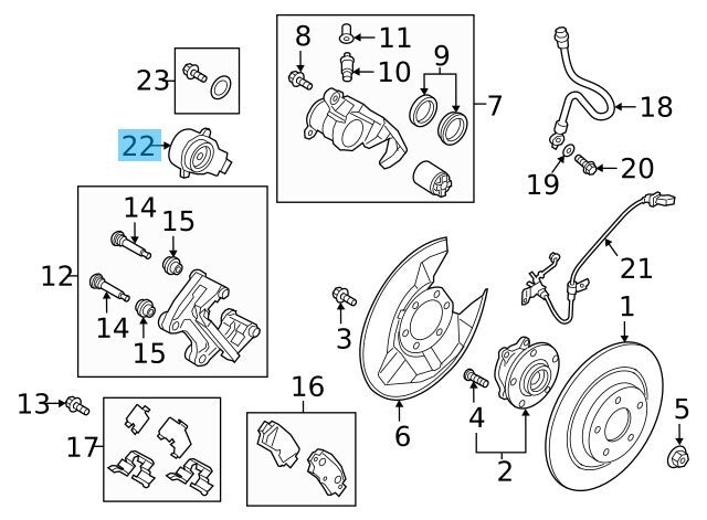MAZDA CX-5 KE##W KF#P 2016-2023 Genuine Parking Brake Actuator KA0G-26-8EXA OEM