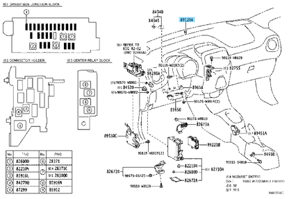 TOYOTA LEXUS HIGHLANDER (NAP) Genuine Sensor Automatic Light Control 89121-30020