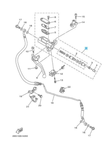 YAMAHA SUPER TENERE XT1200Z 14-17 Genuine Clutch Master Cylinder Sub Assy OEM