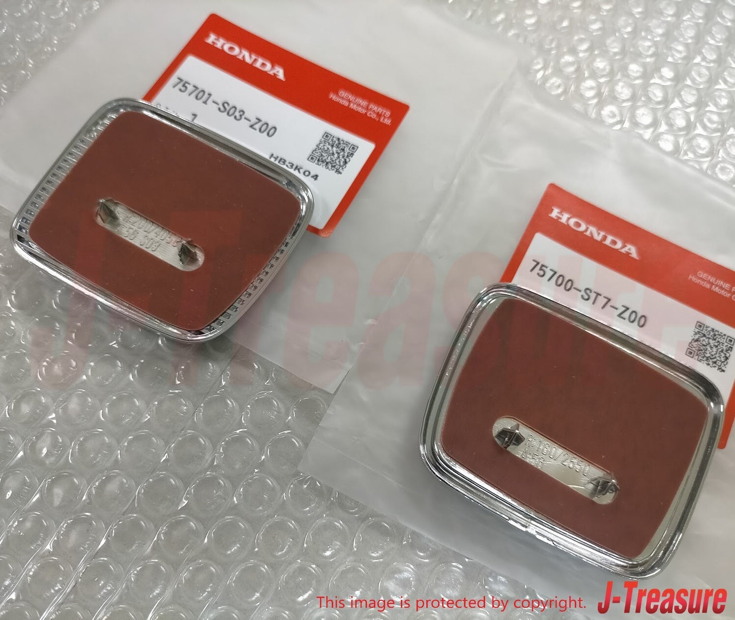HONDA CIVIC TYPE-R EK9 99-00 Genuine Late Model Red Emblem Front & Rear Set OEM