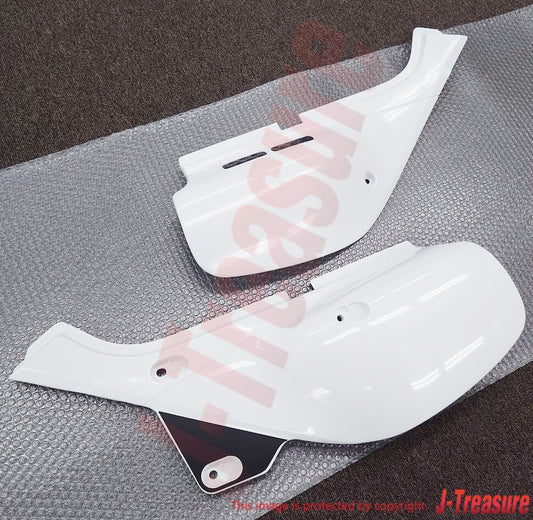 HONDA XR650L 00-09 12-17 Genuine Side Cover RH & LH Set *NH196* ROSS WHITE OEM