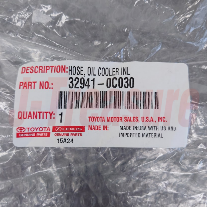 TOYOTA TUNDRA USK5# 09-13 SEQUOIA USK6# Genuine Oil Cooler Inlet Hose No2 OEM