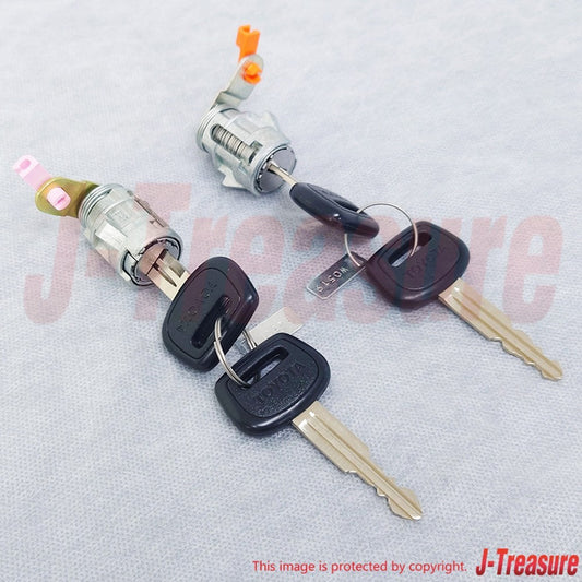 TOYOTA HILUX LN110L '89-97 Genuine Door Lock Cylinder & Key Set RH & LH Set OEM