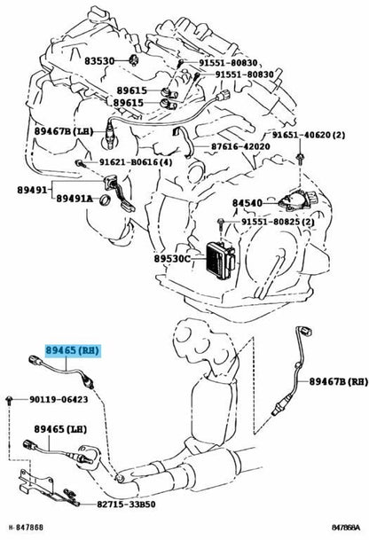 TOYOTA CAMRY GSV40 GSV50 2007-2011 Genuine Oxygen Sensor O2 89465-33360 OEM