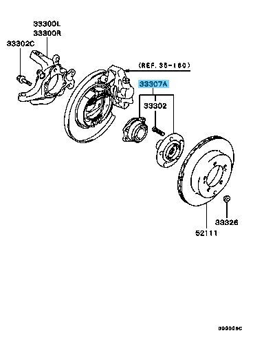 MITSUBISHI LANCER EVO 7 8 9 CT9A 03-06 Genuine Rear Wheel Hub Assy MR403968 OEM