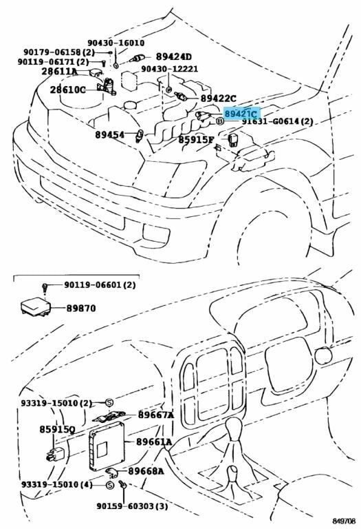 TOYOTA RAV4 CLA2# Genuine Diesel Turbo Pressure Sensor 89421-20210 OEM